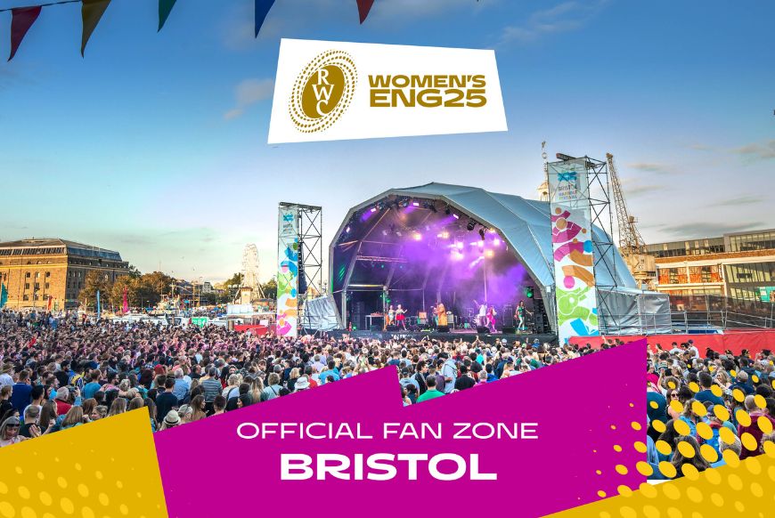 a stage with a crowd around it